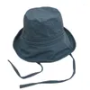 Berets Korean Design Big Brim Fisherman Hat Pemory Wired проволока складной светлый хлопок летние солнечные шляпы