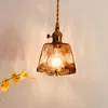 Pendant Lamps Nordic Retro Brass Glass Lights Bar Table Dining Room Bedroom Bedside Creative Small E27 AC110V 220V