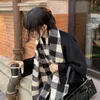 Scarves Wrap Scarf British Style Imitation Cashmere Autumn Winter Checkered Long Women Coldproof