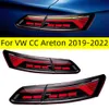 VW CC ARETON 20 19-2022シーケンシャルターンシグナルアニメーションブレーキパーキングレトロフィットフェイスリフト付きテールライトのテールライト