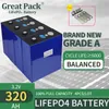 4 PZ 3.2 V 320 Ah Nuovo Grado A Cella di Batteria A Ciclo Profondo LiFePO4 Accumulatore di Energia Domestica Ricaricabile Banca di Potere Agli Ioni di Litio per RV