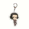 Keychains Lanyards Japan Cartoon Anime Bungo Stray Dogs Keychain Acrylic Double Sided Transparent Key Chain Ring Accessories Jewelry For Fans Gift 230103