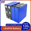 3,2 V 120 Ah Lifepo4-Solarbatterie, wiederaufladbare Lithium-Eisenphosphat-Zelle für 12 V, 24 V, 48 V, Wohnmobil, Transporter, Wohnmobil, Boot, Yacht, Golfwagen