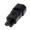 Computer Cables Chenyang IEC 320 Adapter 3 Poles Socket C14 To Cloverleaf Plug Micky C5 Straight Extension Power