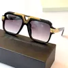 Modedesigner legendär C664 Sonnenbrille Schwarz Gold/Grau -Gradient Objektiv 58 mm Männer Quadratische Sonnenbrille Brille Sonnenmaske mit Gehäuse