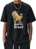 Camisetas masculinas alho pão de pão masculino gráfico de algodão vintage quando sua mãe com hom n maek hte unisisex verão feminino tshirts solto streetwear t230103