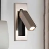 Wandleuchte LED-Licht Innendekoration Bett Kopfteil Leselampen mit verstecktem Schalter El Nachttisch Home Schlafzimmer Wandlampen