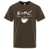 T-shirts pour hommes Énergie Lait Café Impression Hommes Tshirt Casual Respirant T-shirts Drôle Coton T-shirts En Vrac Chemises Rue T-shirts Surdimensionnés Homme T230103