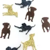 Décoration de fête joyeux anniversaire pour animaux de compagnie maison paillettes Labrador fournitures pour enfants bricolage chien décor Table accessoires Golden Retriever