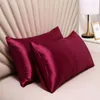 Luxury Imitation silk Pillow Case Envelope Pillowcase Ice Silks Pillowslip Pillow Cover RRC851