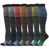 Sports Socks Compression For Women&Men 20-30mmhg Knee High Sock Circulation- Running Nursing Hiking Recovery & Flight