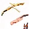 Double Hinged Corkscrew Wine Bottle Opener with Foil Cutter Stainless Steel Wine Key for Restaurant Waiters RRA964