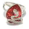 Siler Snake Inclay Red Diamondl Lady039s Ring Taille 7 8 XYSPPFH245A6071243