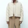 Kvinnor ner Parkas Coat Jacket Winter Warm Outwear With Zipper Casual Loose Zatraf Clothes Elegant Fashion Woman 221231