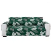 Housses de chaise Feuilles tropicales Housse de canapé Housse de canapé Jeter animal de compagnie Tapis pour enfants Protecteur de meubles Housses amovibles lavables réversibles