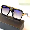 Fashion Designer Legendary C664 Sunglasses Black Gold/Gray Gradient Lens 58mm Men Square Sunglasses Glasses Sun Mask with case