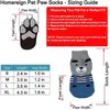 Dog Apparel Anti-Slip Knitted Cotton Dog Cat Socks Pet Paw Protectors for Indoor Wear 14 Color Wholesale A517