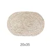 Corn fur woven Dining Table Mat Heat Bowl Placemat Round Coasters Coffee Drink Tea Pads Cup Table Placemats FY2692