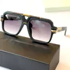 Modedesigner legendär C664 Sonnenbrille Schwarz Gold/Grau -Gradient Objektiv 58 mm Männer Quadratische Sonnenbrille Brille Sonnenmaske mit Gehäuse