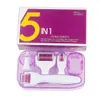 5 In 1 Derma Roller Cosmetic Needling Instrument Microneedle Roller voor gezicht Micro naald gezichtsroller-inclusief opslagcase300N