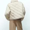Kvinnor ner Parkas Coat Jacket Winter Warm Outwear With Zipper Casual Loose Zatraf Clothes Elegant Fashion Woman 221231