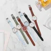 Armbandsur Topp 5/2st Watch Set for Women Luxury Leather Analog Ladies Quartz Wristwatch Fashion Armband 2023 Relogio Feminino