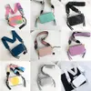 Designer snaps Multicolor Shoulder Bags Camera Women Fashion Tie Dye Luxury Leather Crossbody Glitter Strap Purse Grey Bag With301a