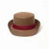Berets x512 Damies Wełna fascynator kapelusz fedora unisex vintage kapelusze czapki trilby Man's Performance Cap