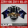 OEM corpo inteiro para Kawasaki Ninja ZX-11 R ZZR-1100 ZX-11R ZX11R 93 94 95 96 01 165NO.56 ZZR 1100 CC ZX11 ZX 11 R 11r ZZR1100 1997 1998 1999 2000 2001 Kit Kit Kit