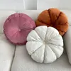 Kussen -Noordse stijl Dutch Velvet Pumpkin Hand gevouwen bank stoel stoel Boay raam naar huis decoratie