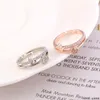 Anillos de racimo Doble capa Amor Apertura en forma de corazón Exquisita CZ Zircon Anillo de dedo Joyería de moda para mujeres Niñas Día de San Valentín