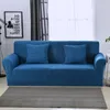 Stoelbedekkingen Solid Color Non-Slip Elastic Stretch Sofa Polyester All-Inclusive Cushion Sectional Slipcovers voor woonkamer 43