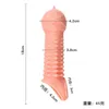 Extensions Round Head Dragon Scale Men's verdikte verlengde Penis Sleeve valse Silicone Husband en vrouw delen wolf tand seks speelgoed tggu