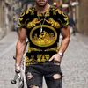 Men's T-Shirts Summer Luxury Baroque Style 3D Print Men Women T-shirts High Quality Polyester O-Neck Short Sleeve Loose Tops Oversized T Shirts T230103