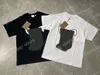 Xinxinbuy Men Designer Tee T Shirt Paris Rabbit Big Letters Drukuj Jacquard Bawełniany krótki rękaw