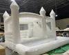 Atacado comercial casamento inflável bouncer bouncy castelo branco bounce casa combinação com slide bola pit para crianças incluem ventilador navio livre para sua porta