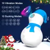 Kosmetyki Snowman Clit Vibrator Seksowna zabawka dla kobiet dorosłych 18 sutek świąteczny Prezent Prezent Kobieta stymulator próżniowo -łechtaczki