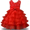 Robes d'été pour filles, tenue de marque, à fleurs, pour bébés filles de 3 à 8 ans, 6 couleurs, vêtements de fête de mariage, 2023