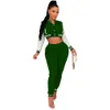 Bulk groothandel honkbal uniform tracksuits dames tweedelig sets herfst winter outfits bomber jas en zweetbroek bijpassende sweatsuits casual jogger pakken 8678