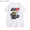 T-shirts pour hommes AE86 Japon Anime Initial D T-shirt Hommes Été Cool Manches Courtes Tshirt Casual Homme Tshirt Racing Drift Car Graphic Cotton Tees T230103