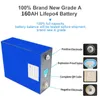 8 шт. 3,2 В 160AH Новое класс лития A Battery Cell LifePO4 100% полная мощность солнечная мощность для RV