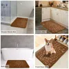 Carpets Cobblestone Embossed Shower Doormat Floor Mat Flannel Surface Non-slip Rugs Basin Side Memory Foam Pad