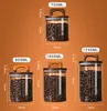 De senaste 2150ML handmatsburkarna trälock glasförvaring fuktsäker burk snacks kaffebönor förvaringsbox många färger att välja mellan stöd anpassad logotyp