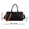 Femmes week-end sacs de Sport nuit Gym Sport étanche luxe impression Design sac de voyage en cuir sac de Sport 220630249y