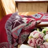 Stol täcker högkvalitativ bohemsk bomull stickad soffa filttråd för sängar mjuk säng vintage heminredning tapestry omslag
