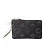 2022 Designers Paris style plaid Portefeuilles KEY POUCH Le cuir contient de véritables femmes de créateurs classiques porte-clés rond porte-monnaie