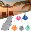 Capas de cadeira 5 cores Praia Lounge Towel Bag Bag Sun Falete Mate Holiday Holiday Garden Buddy PocTector Conveniente útil