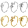Cluster ringen zhukou gouden kleur vlinder eye star open ring voor vrouwen eenvoudige trend dame opening sieraden groothandel vj287