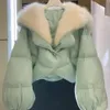 Women S Down Parkas Fashion Cotton Kurtka Kobiety Zimowe krótkie płaszcze z faux fur