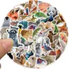 50Pcs Mixed Jungle Zoo Wild Animal Stickers Animal Portrait Graffiti Sticker for DIY Luggage Laptop Skateboard Motorcycle Bicycle Sticker